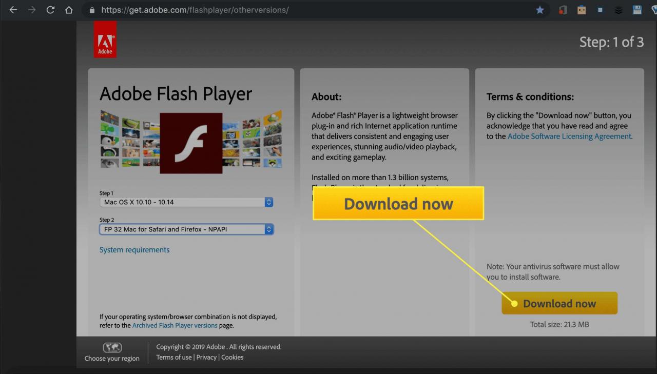 how to unblock adobe flash player on a website