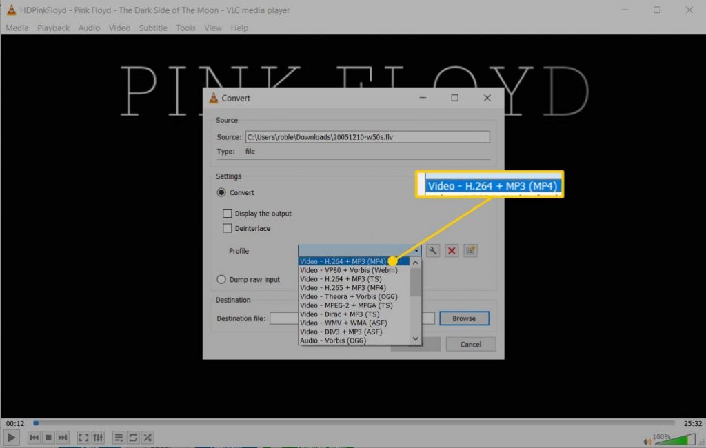 downloading youtube video using vlc