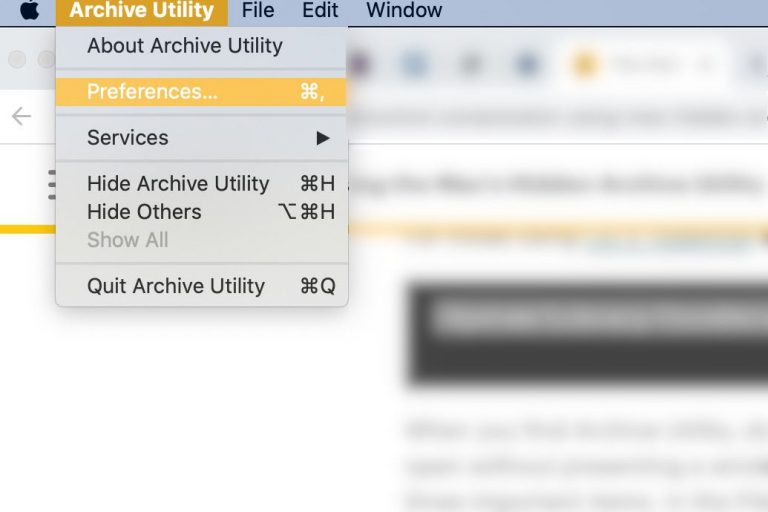 archive utility mac